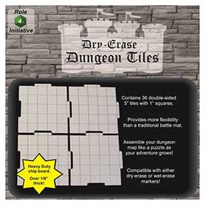 Dry-Erase Dungeon Tiles: 36 5" Interlock Square Tiles [R4I45002]