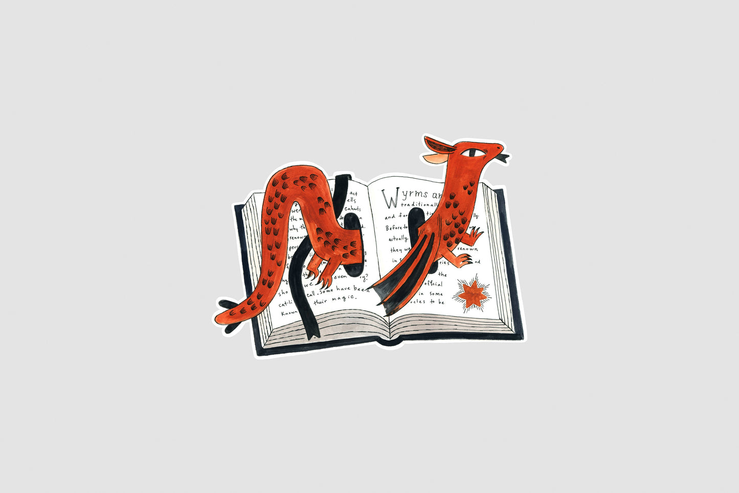SC Vinyl Sticker | Book Wyrm