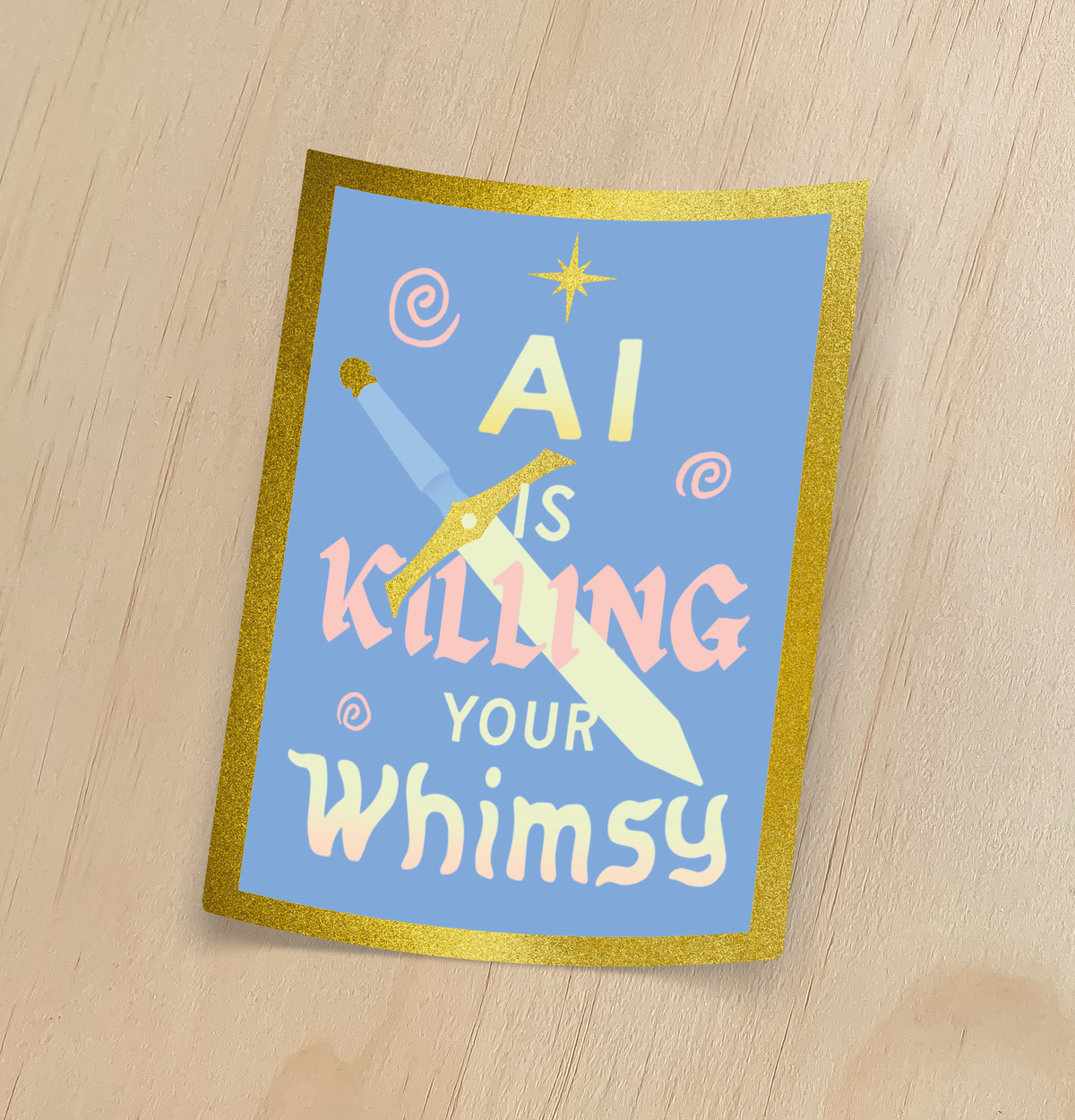 OHG Sticker | AI is Killing Your Whimsy