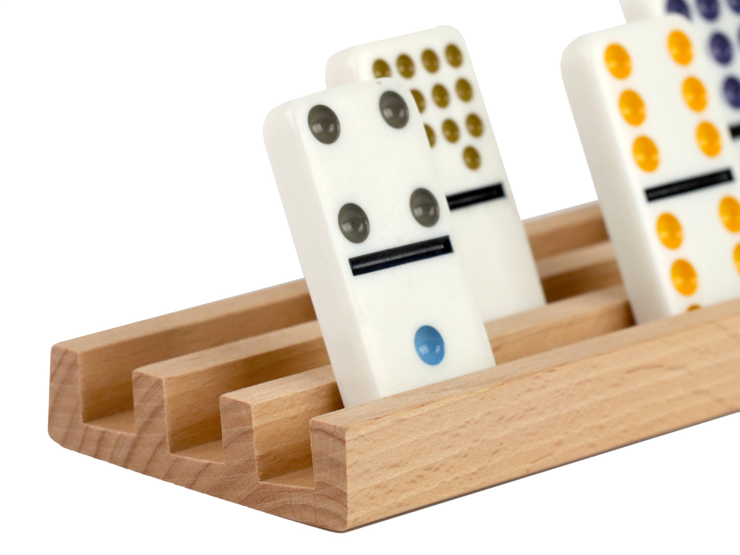 Wooden Domino Trays  (set of 4)