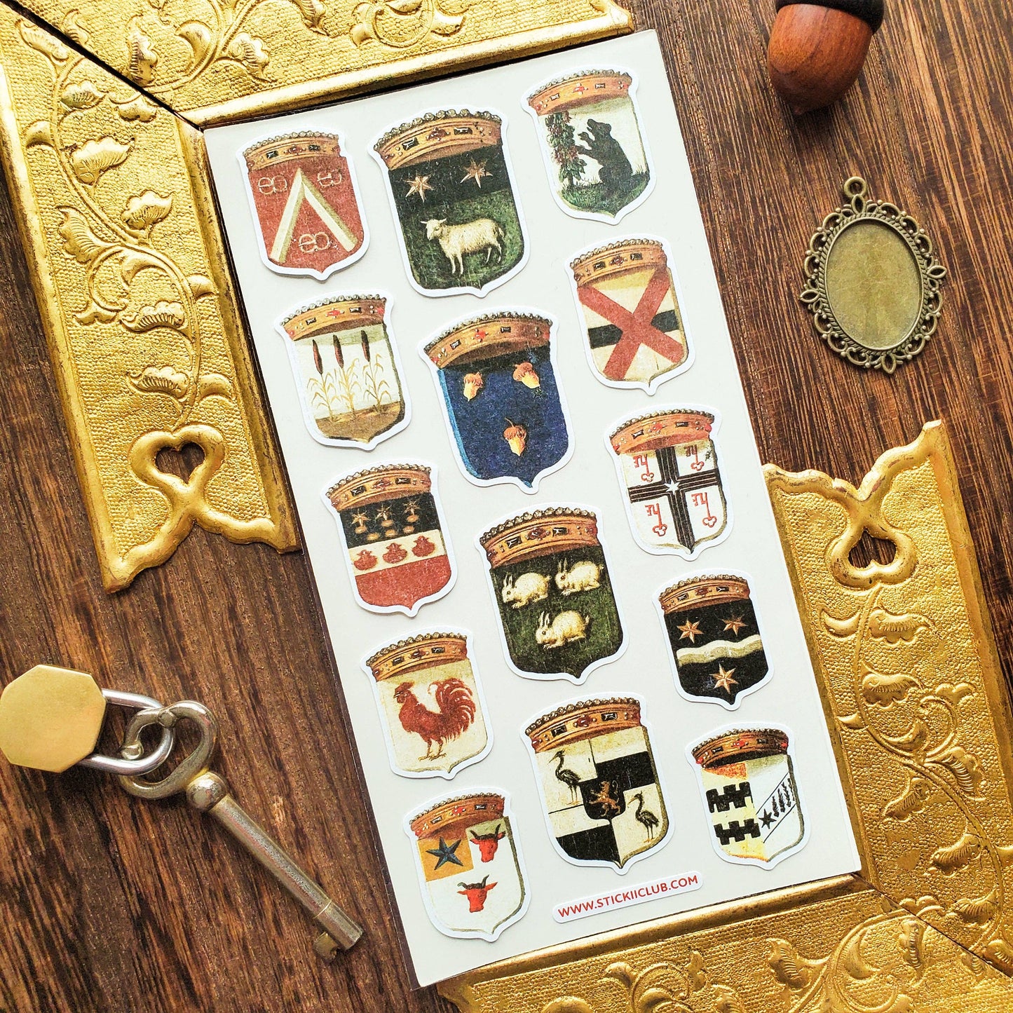 Sticker Sheet | Heraldry Crests