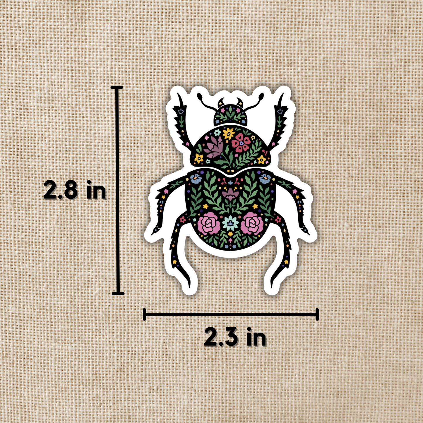 Magic Boho Beetle Sticker