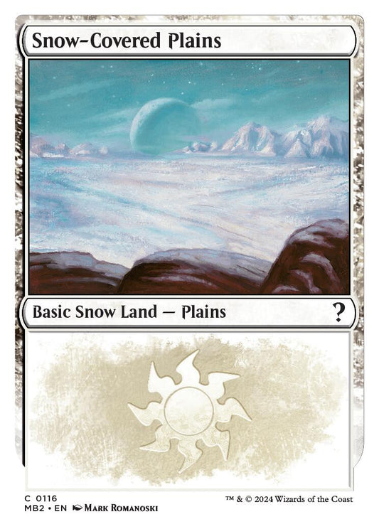 Snow-Covered Plains (White Border)