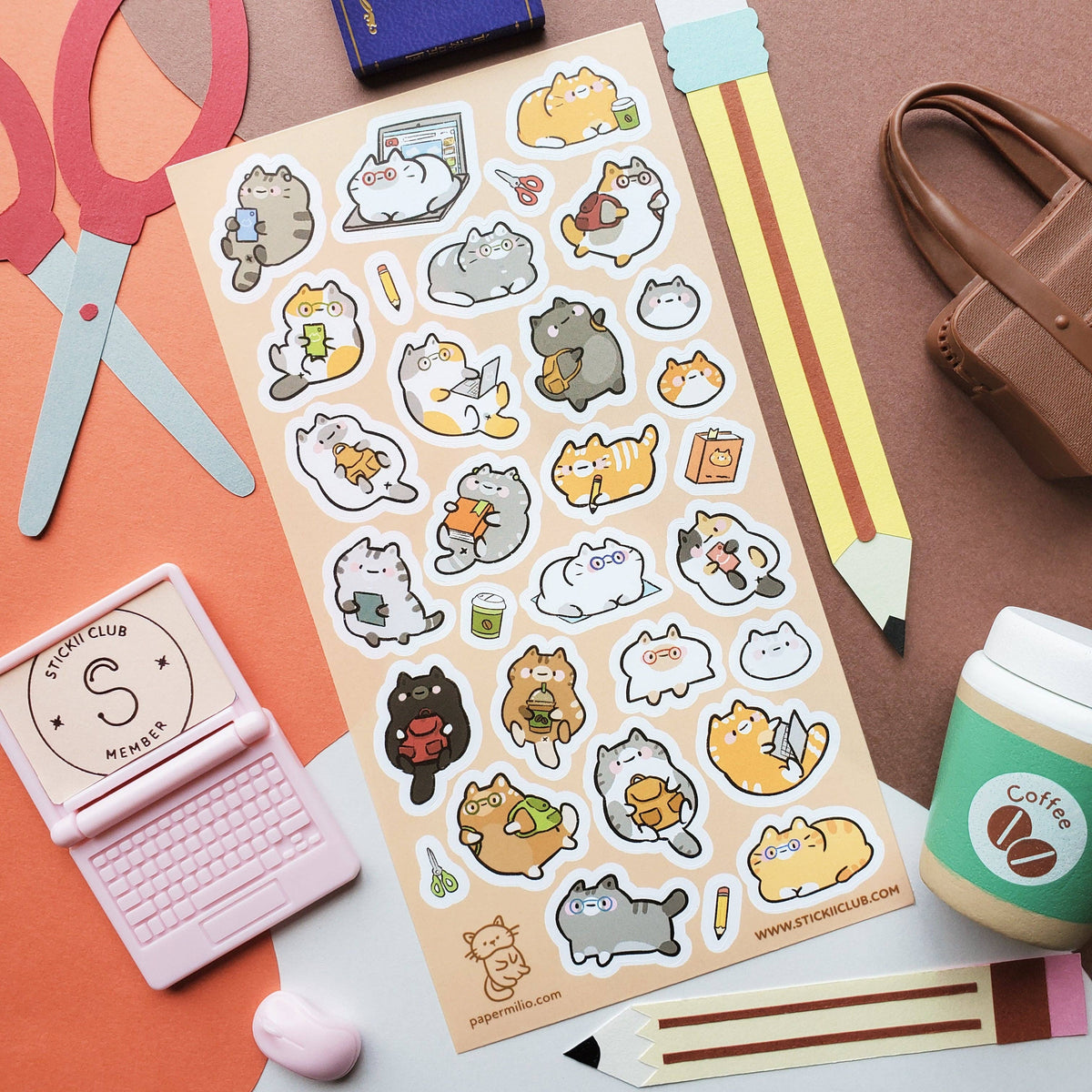 Sticker Sheet | Kitty Academia