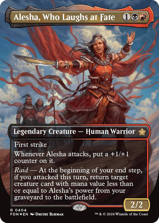 Alesha, Who Laughs at Fate (Borderless) (Mana Foil)