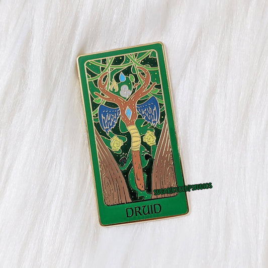 D&D Class Tarot Enamel Pin Series | The Druid