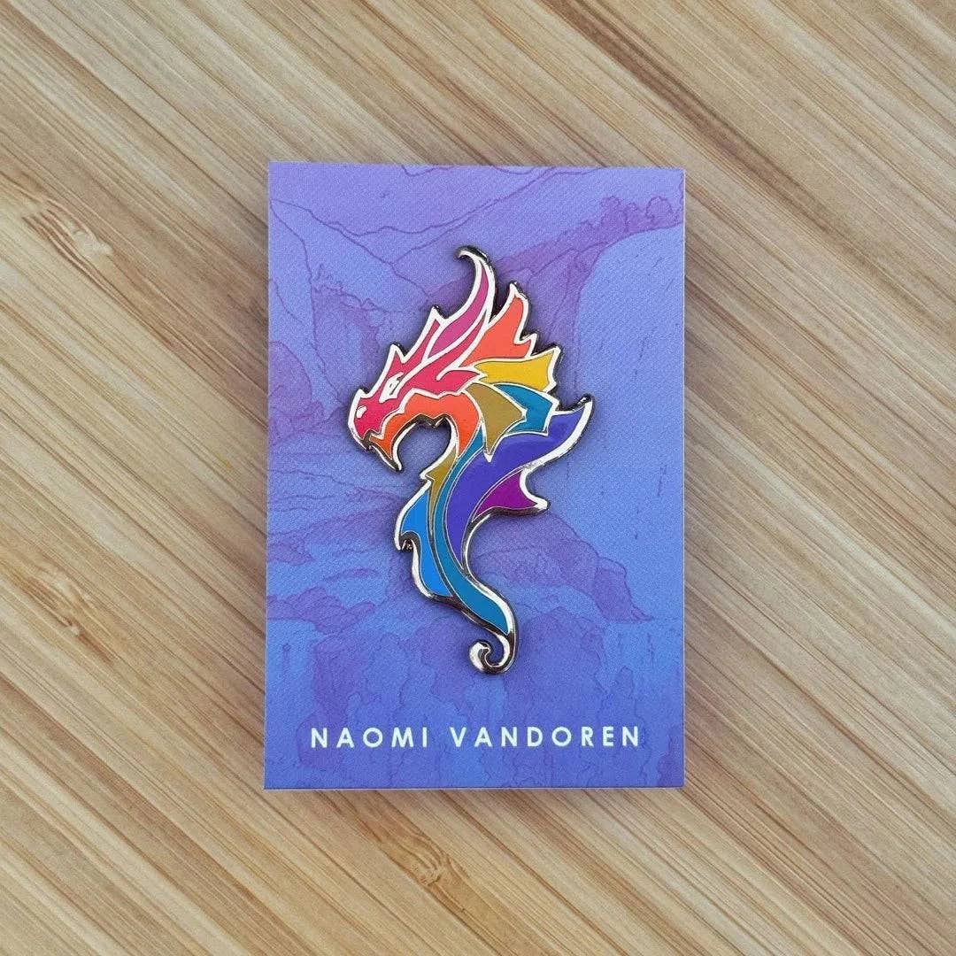 NVD Enamel Pin | Rainbow Dragon