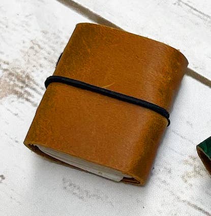 Micro Leather Journal - Mini Upcycled Leather Journal