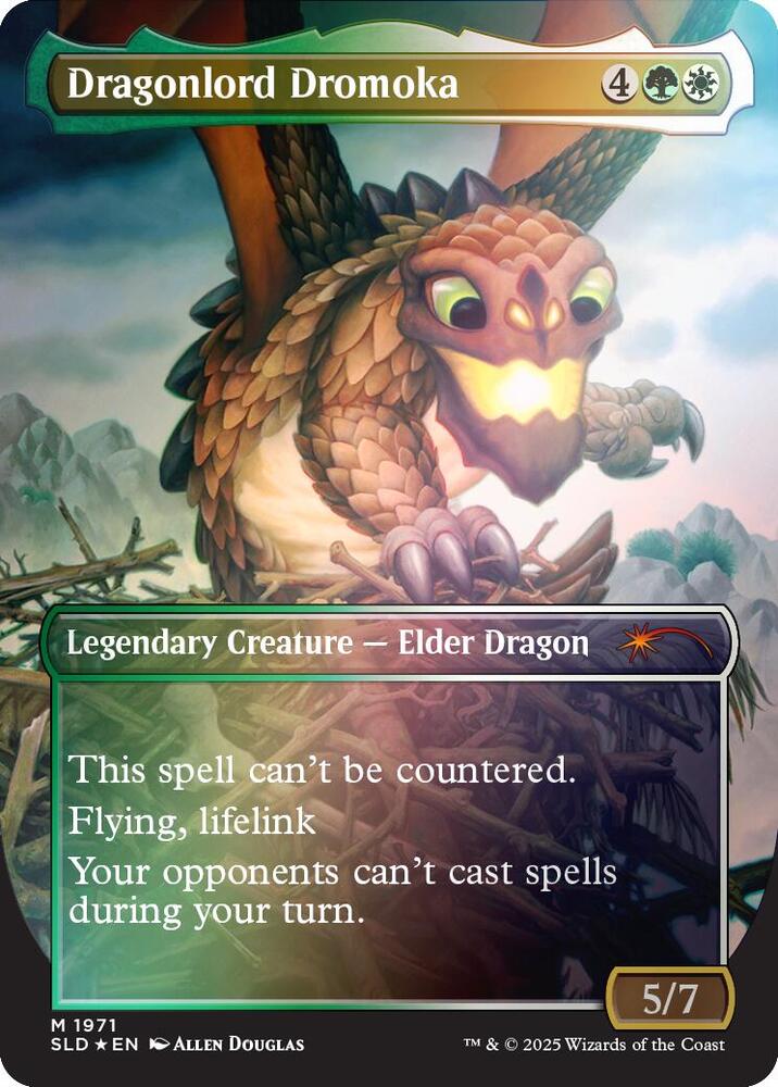 Dragonlord Dromoka (Rainbow Foil) (Back)