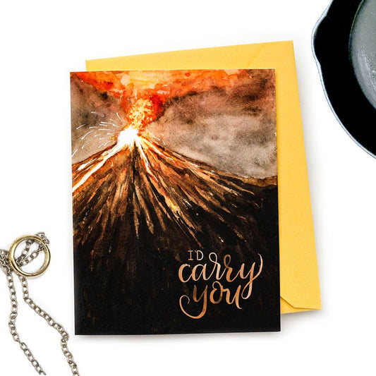I’d Carry You Card — Nontraditional Nerdy LOTR Sympathy Card