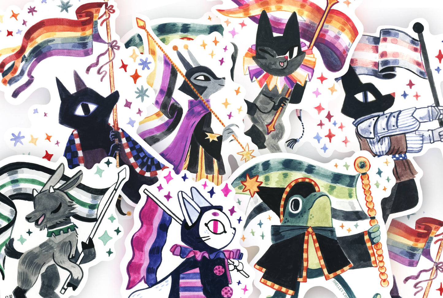 SC Vinyl Sticker | Queer Cuties ~ Agender Goat