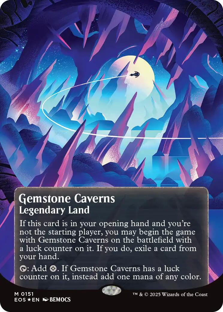 Gemstone Caverns (0151) (Borderless) (Galaxy Foil)