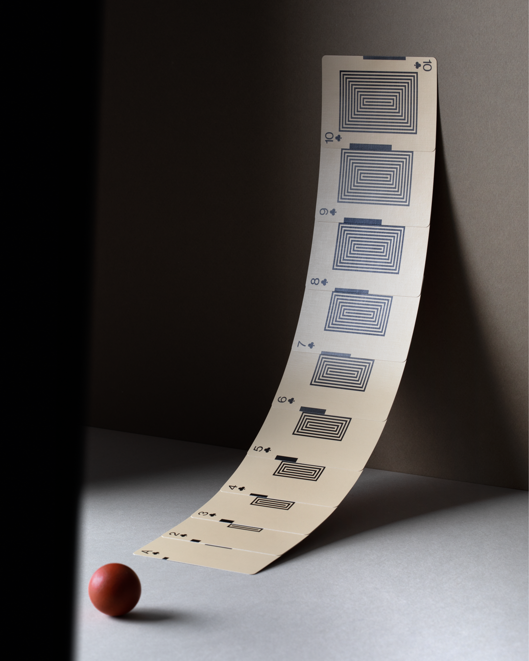 Eames "Starburst" Playing Cards: Red