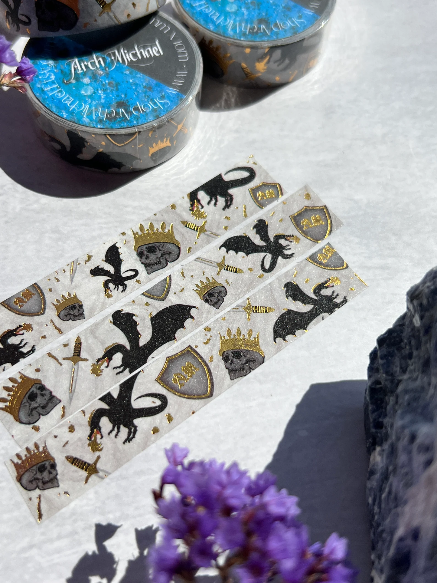 AM Washi Tape | Skull & Dragon