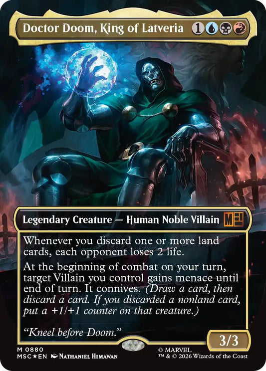 Doctor Doom, King of Latveria (Borderless) (Surge Foil)