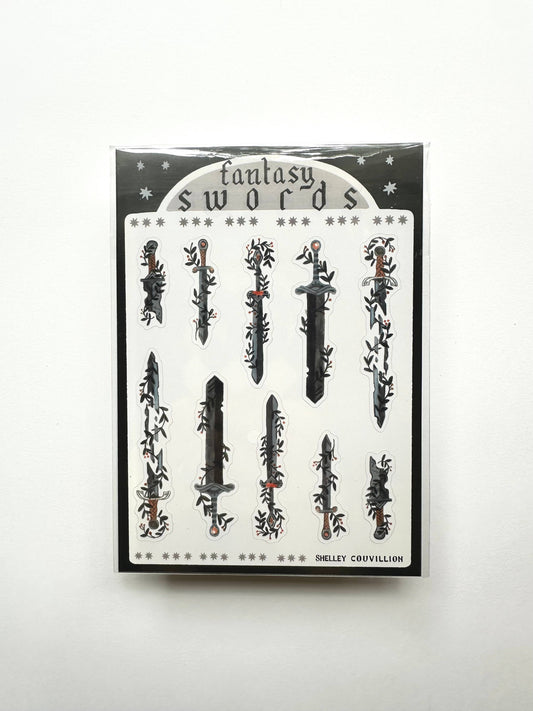 SC Sticker Sheet | Fantasy Swords