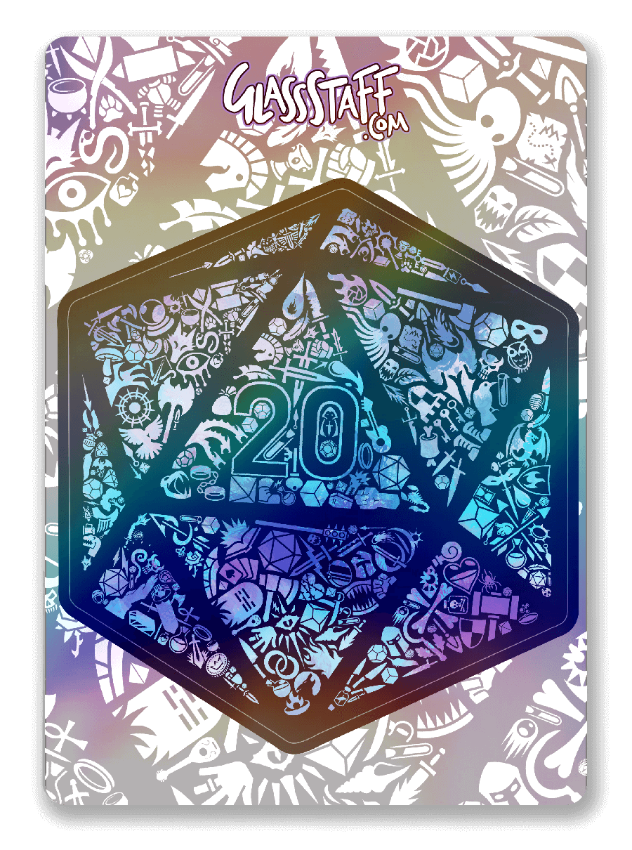 GS Vinyl Sticker | Holographic Mosaic D20