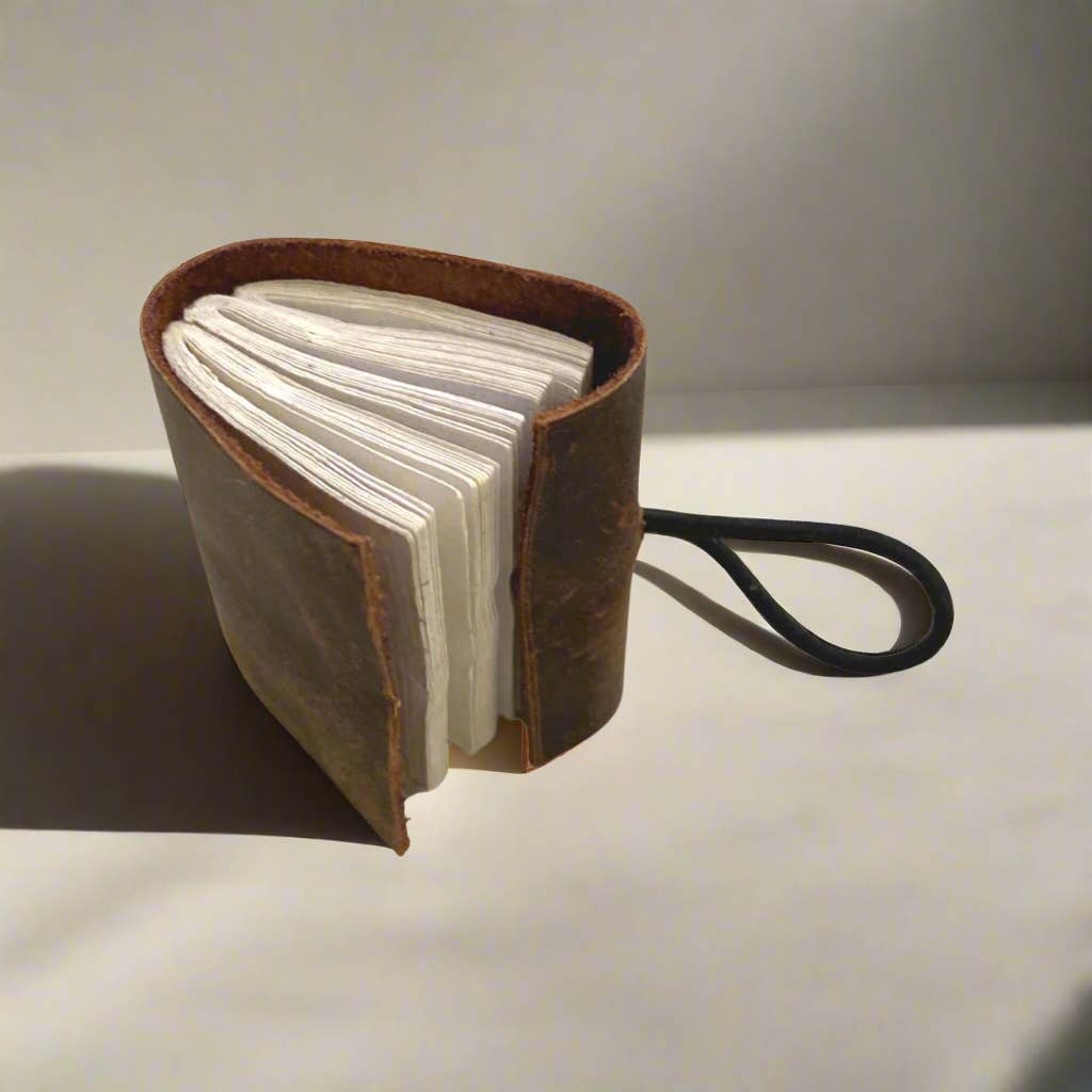 Micro Leather Journal - Mini Upcycled Leather Journal