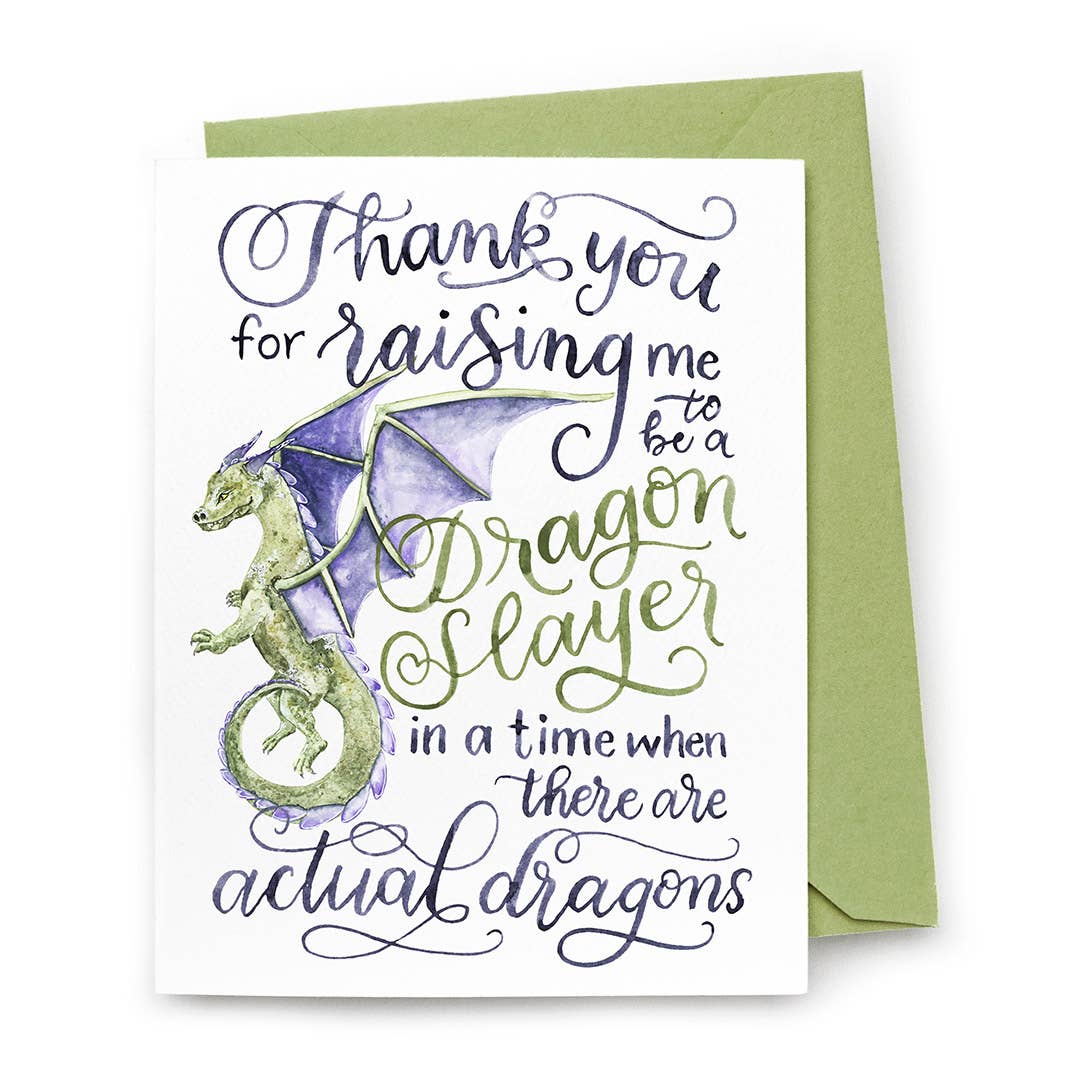 sale - Dragon Slayer Card — Mother’s Day or Father’s Day Card