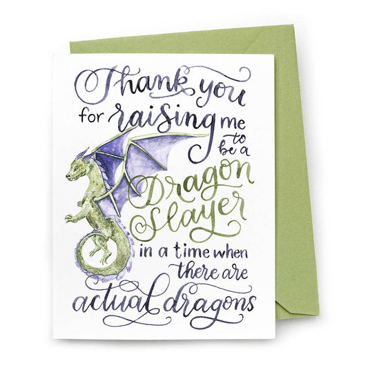 sale - Dragon Slayer Card — Mother’s Day or Father’s Day Card