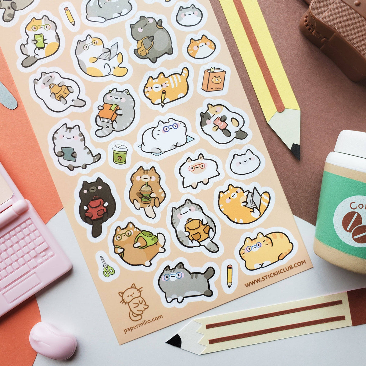 Sticker Sheet | Kitty Academia