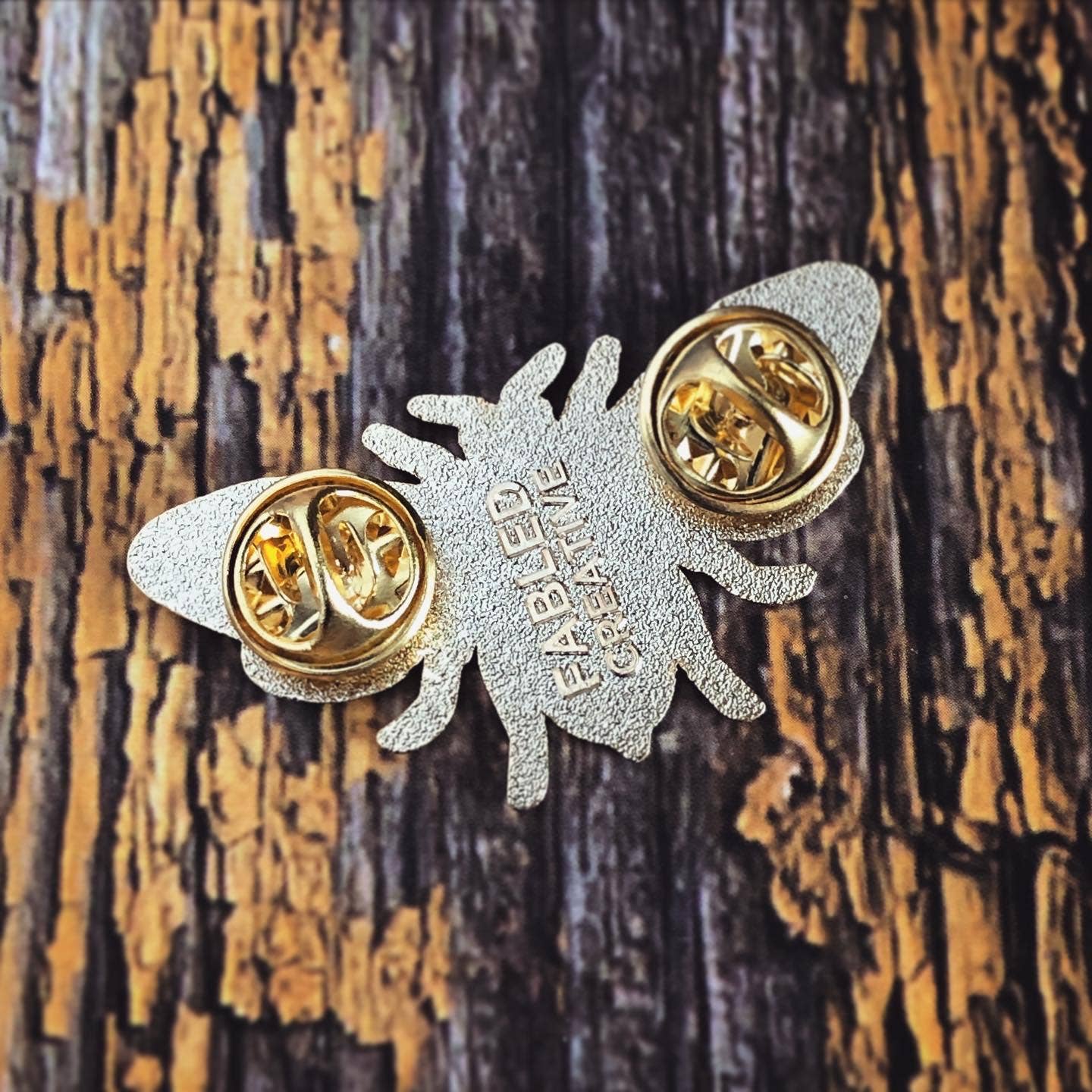 FCC Enamel Pin | Honey Bee