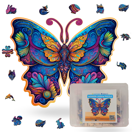 Crafthub Wooden Jigsaw A5 Puzzle | Butterfly
