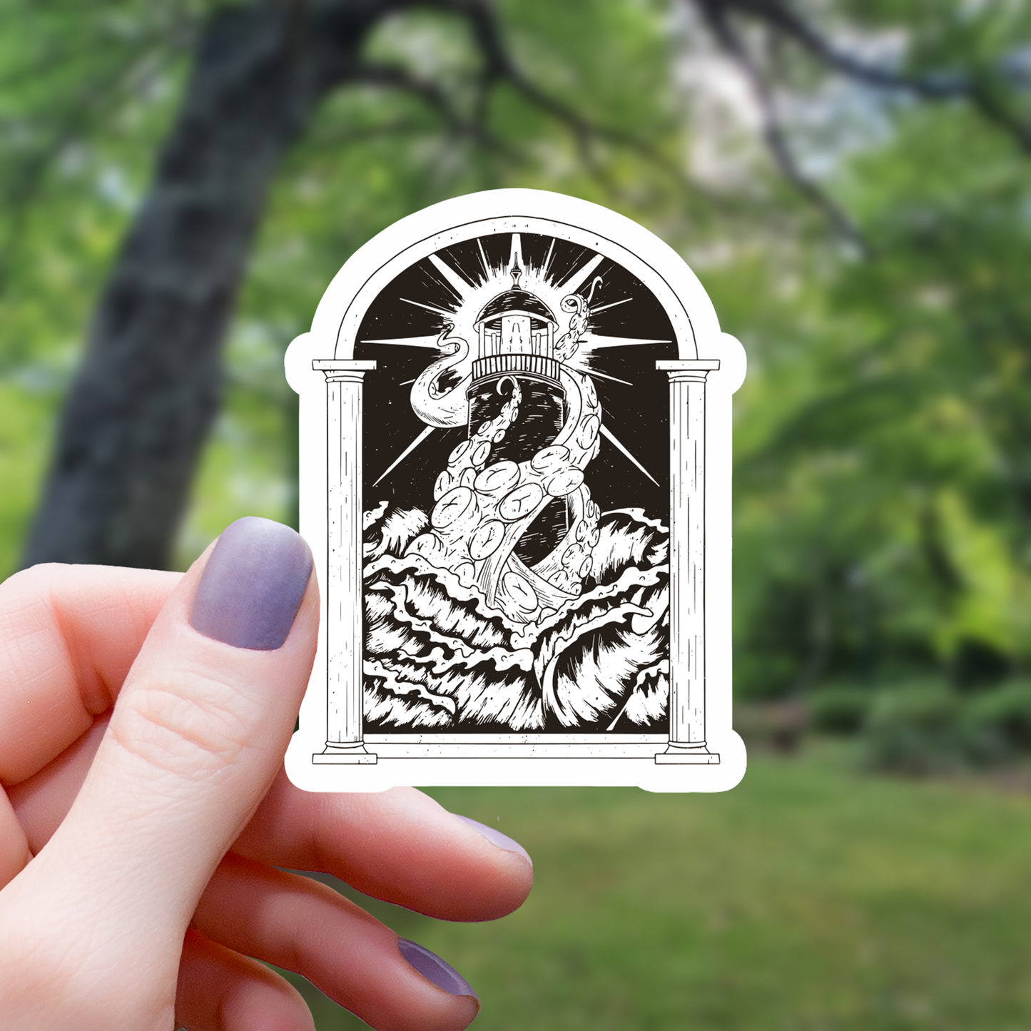 MGC 3" Vinyl Sticker | Eldrich Lighthouse