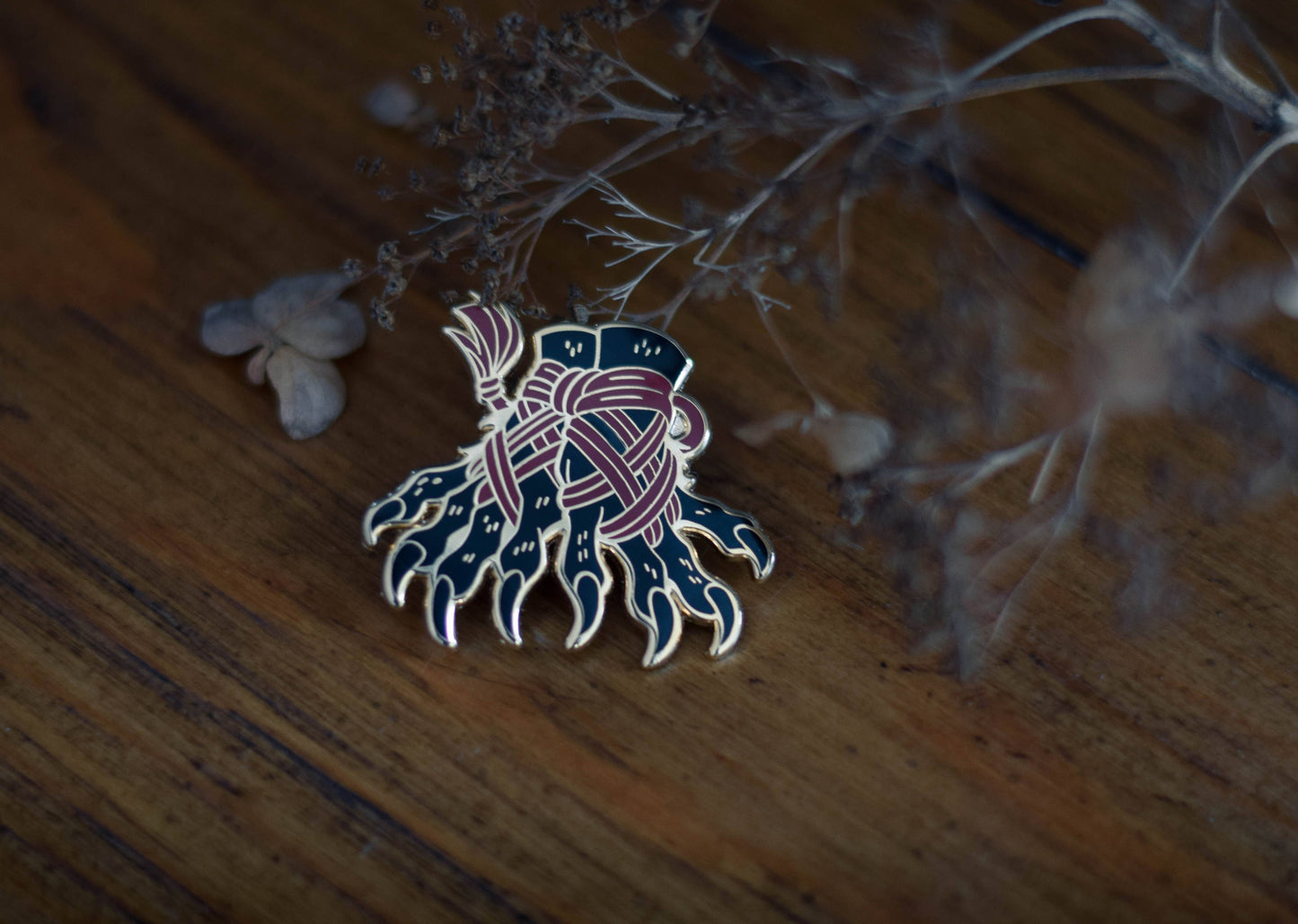 WD Enamel Pin | Shibari Claws