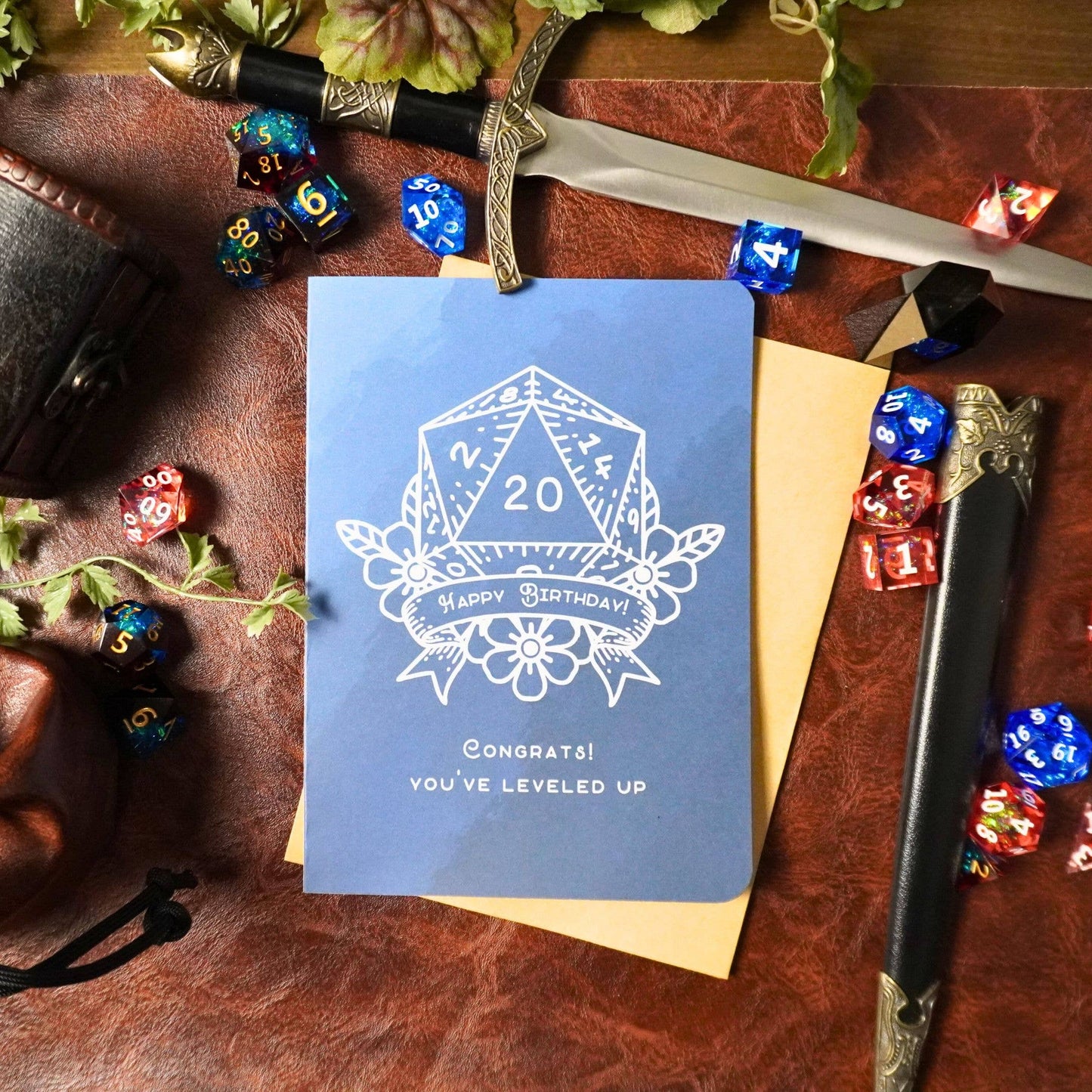 MTDC Birthday Card | D20 Leveled Up