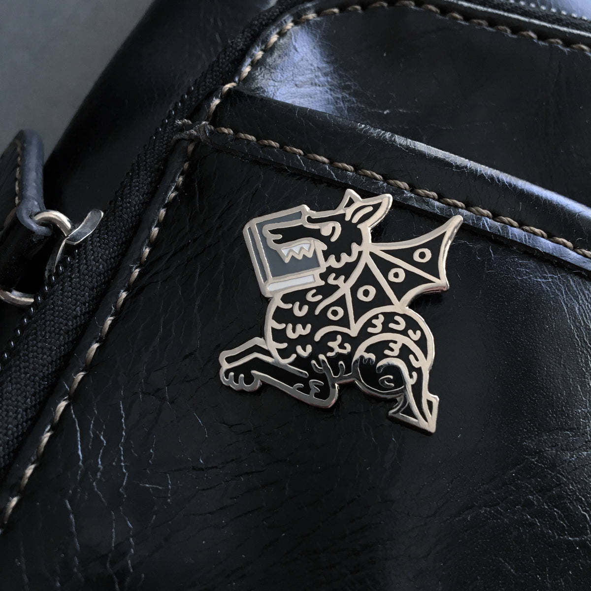 RK Enamel Pin | Book Wyrm