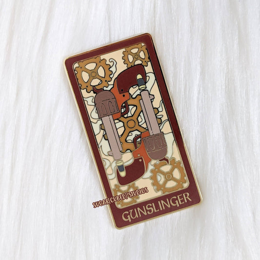 D&D Class Tarot Enamel Pin Series | The Gunslinger