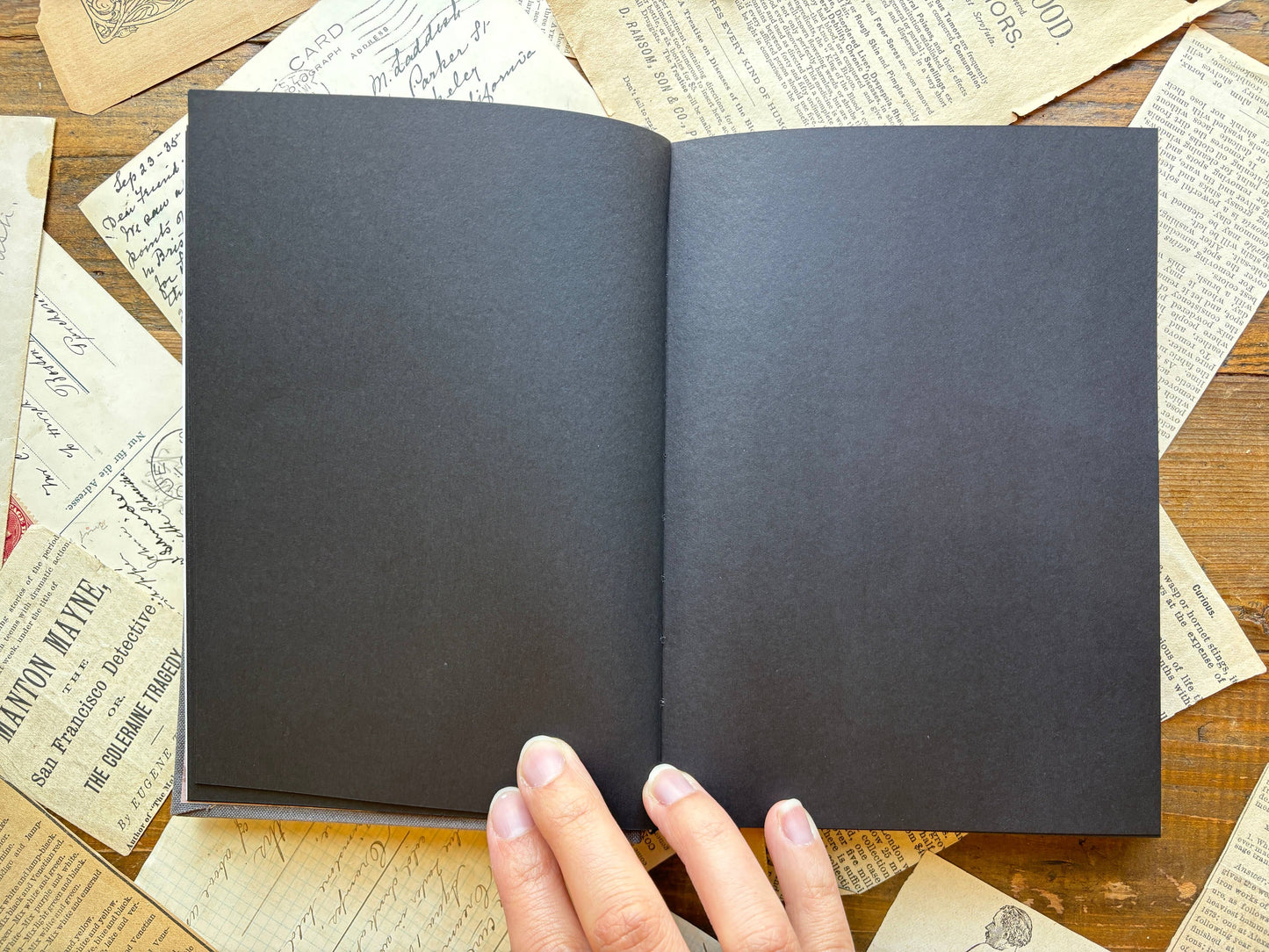B6 Blank Notebook | The Oracle [Black Paper]