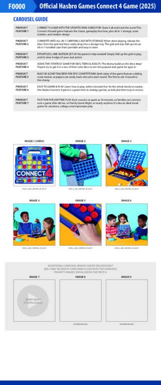 Official Hasbro Games Connect 4 Game (2025)