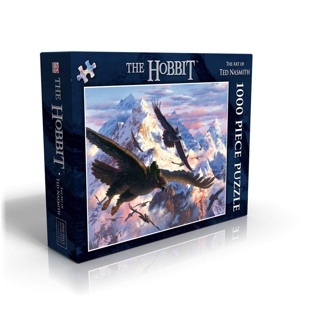 The Hobbit 1000 Piece Jigsaw Puzzle: Ted Nasmith - Bilbo and the Eagles