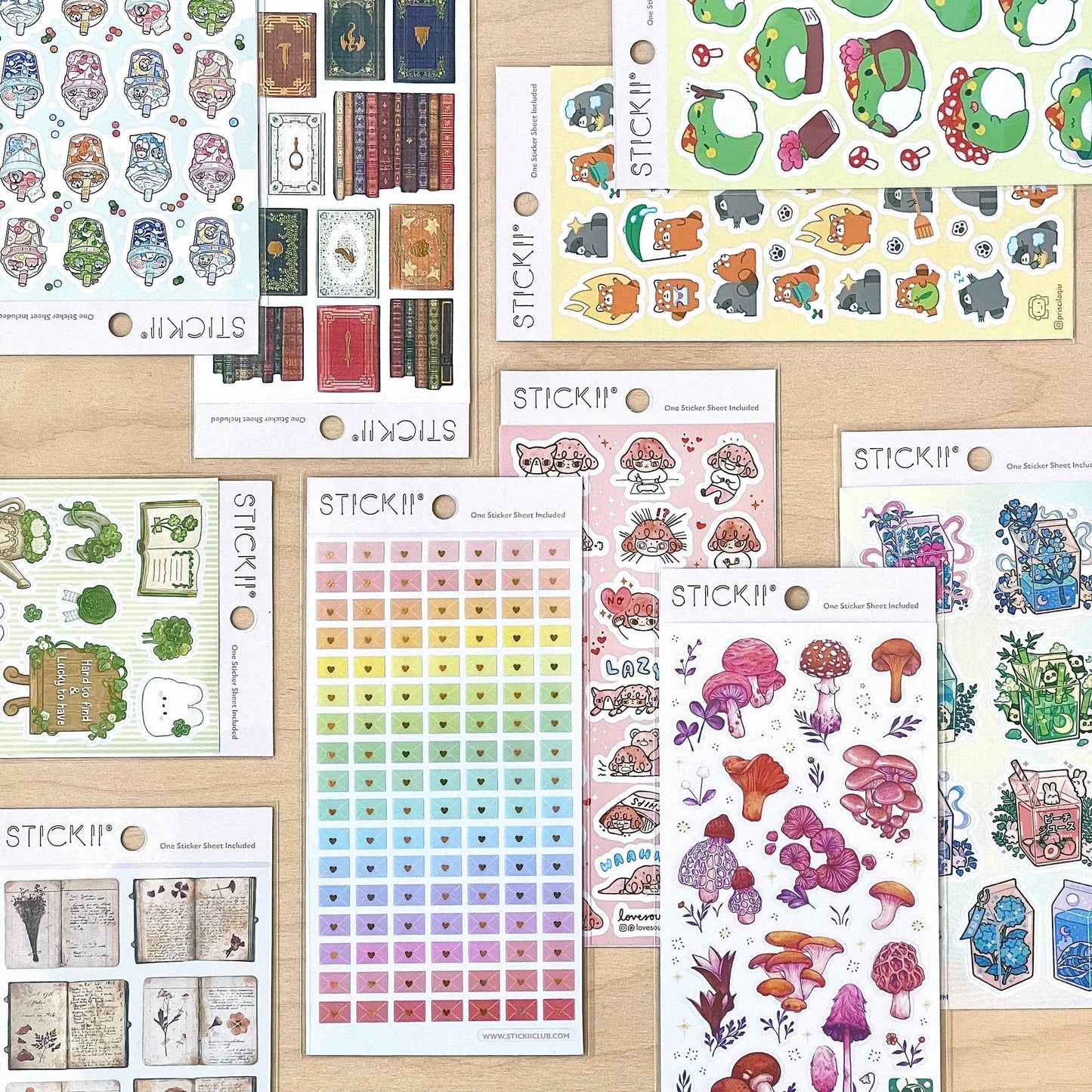 Sticker Sheet | Lovely Little Foxes