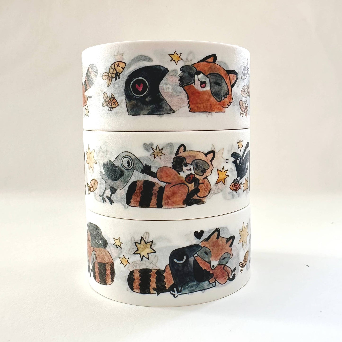 SC Washi Tape | Raccoons and Crows