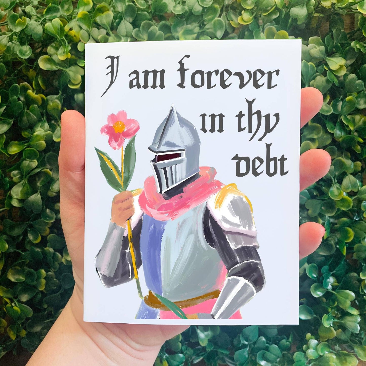 Medieval Knight Any Occasion Thank You Card