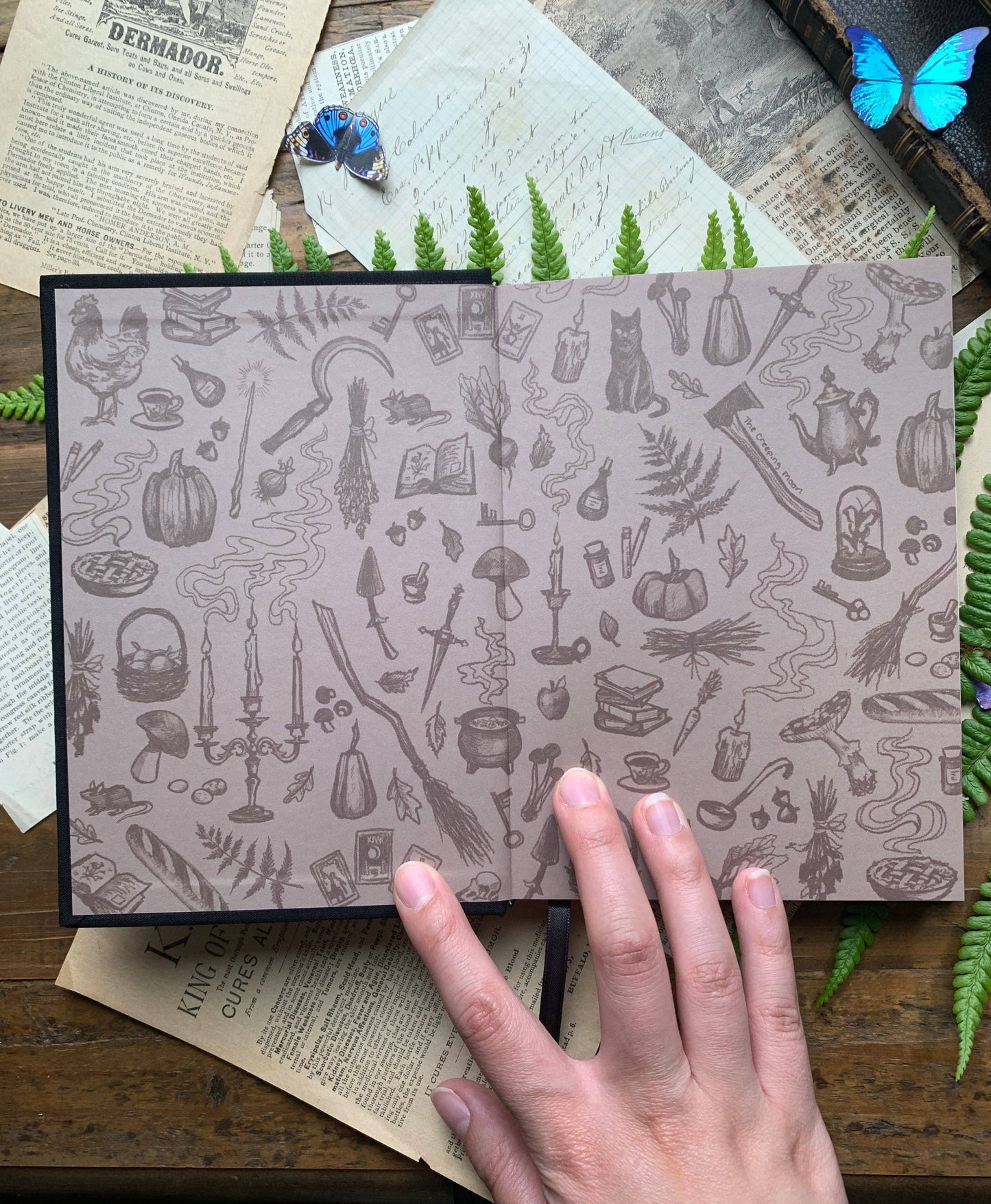 B6 Lined Notebook | The Grimoire [Silver]