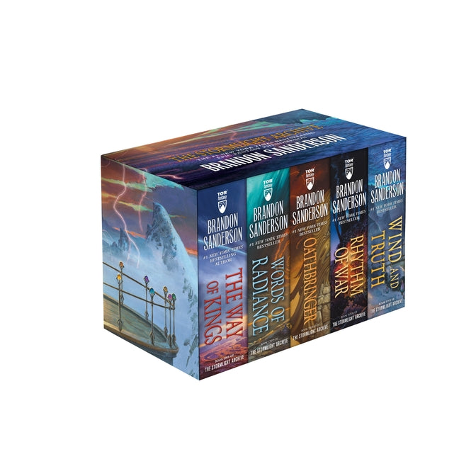 Stormlight Archive Mass Market Boxed Set 1-5: The Way of Kings, Words of Radiance, Oathbringer, Rhythm of War, Wind and Truth by Sanderson, Brandon
