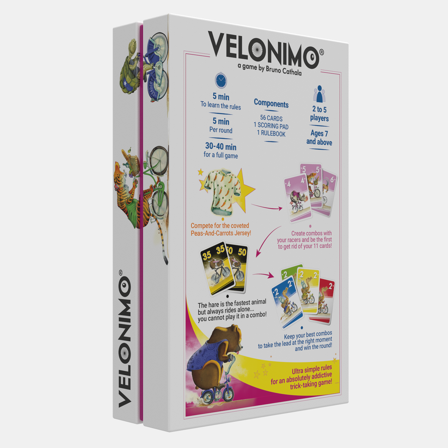 Velonimo Cycling Race Card Game for 2-5 Players