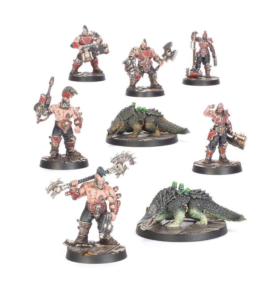 WARHAMMER NECROMUNDA SKIRMISH - GOLIATH Forge Bosses and Sumpkrocs
