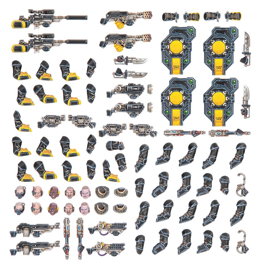 Palanite Enforcer Weapons and Upgrades - Necromunda