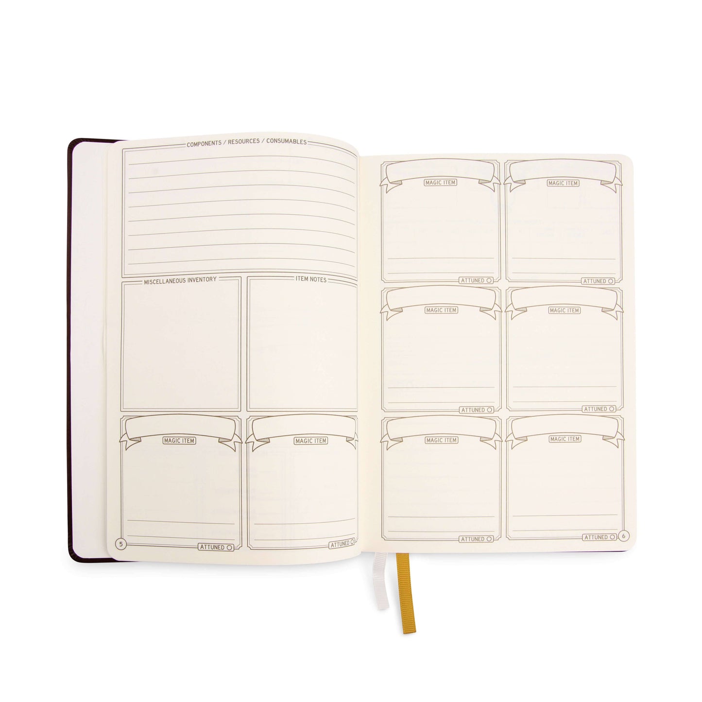 D&D 5E Player Journal | Black
