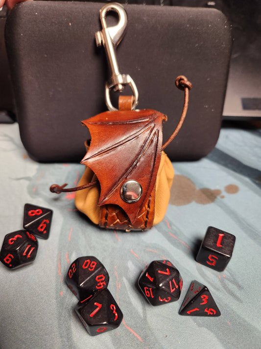 Leather Dice Pouch | Dragon