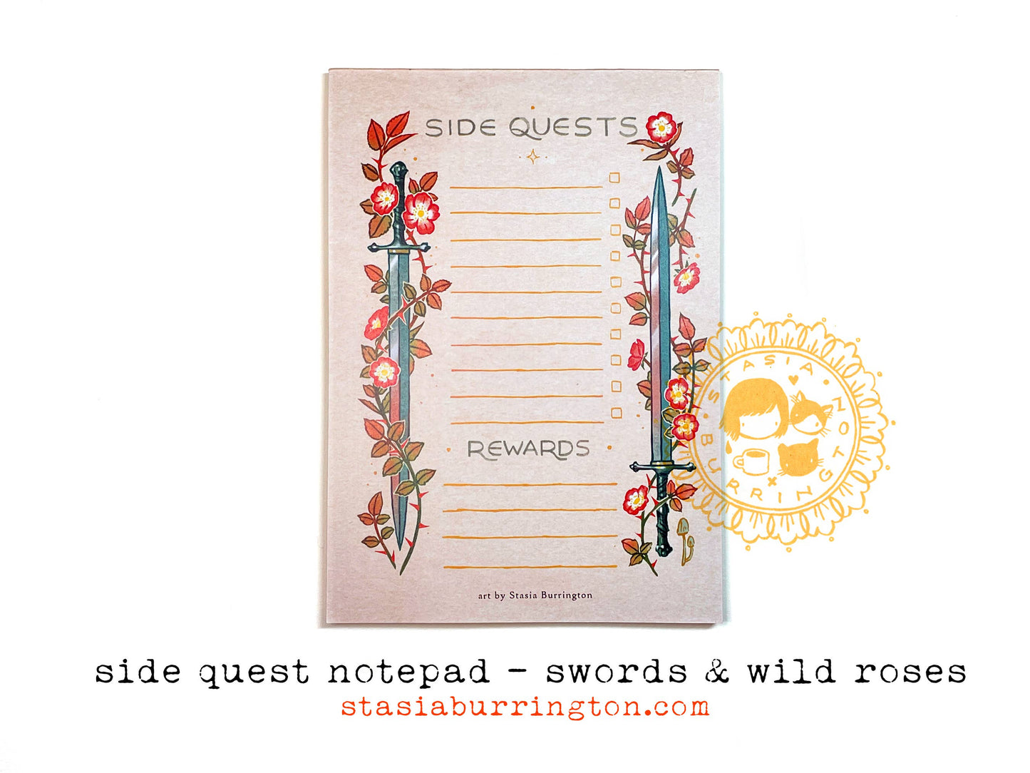 Side Quests Notepad | Swords