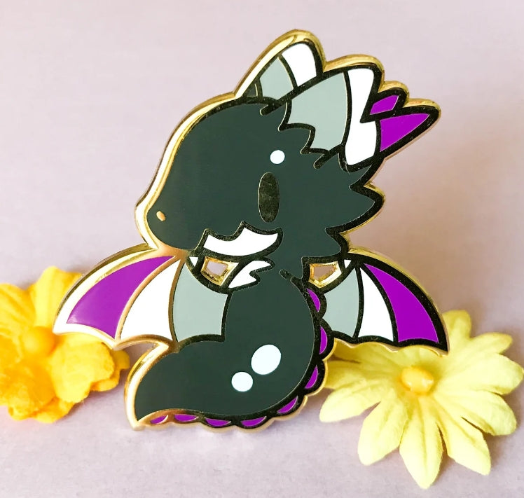 Chaobunny Arts Pride Dragon Enamel Pins