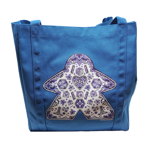 Copper Frog Bag: Meeple Shelfie Tote (blue)