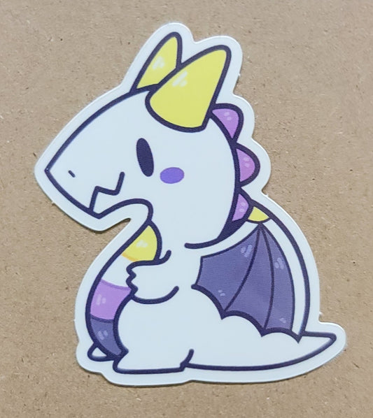 CBP Pride Dragon | Non-Binary [Sticker]