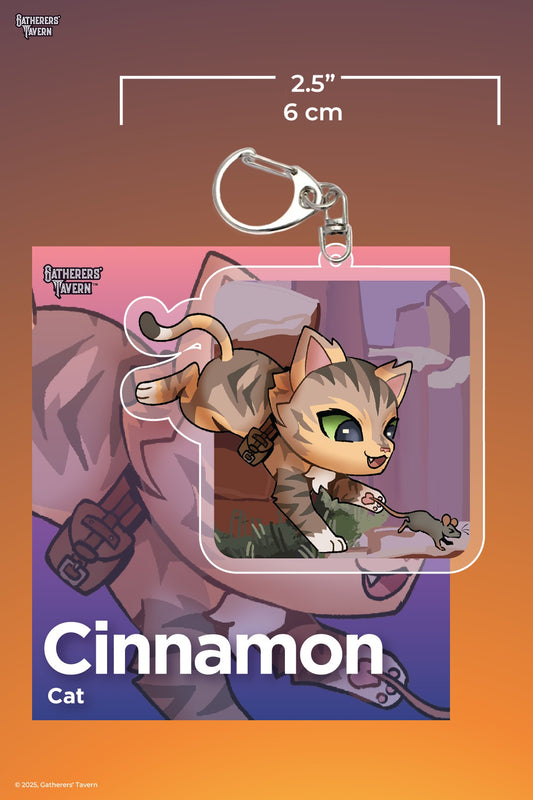 Gatherers' Tavern Cinnamon Cat Keychain